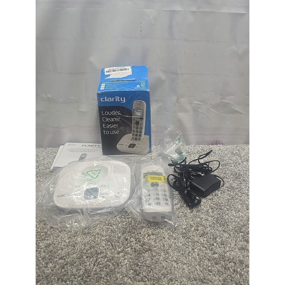 Clarity D714 DECT 6.0 Amplified Cordless Phone with Answering Machine/ Hearing